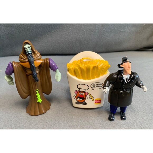 Vintage 1998 Hasbro Mr Potato Head Gadget Burger King Toys Set of 3 - Picture 5 of 7